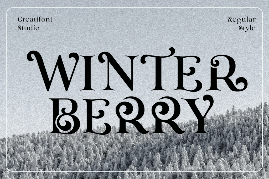 CF Winterberry Demo Font website image