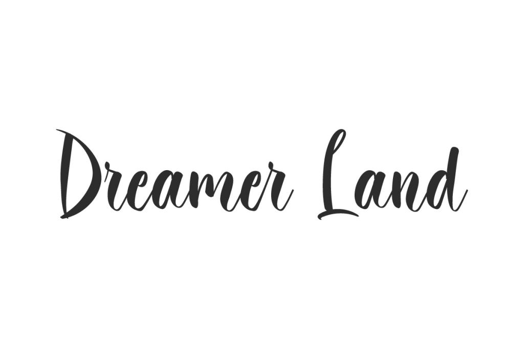 Dreamer Land Demo Font website image
