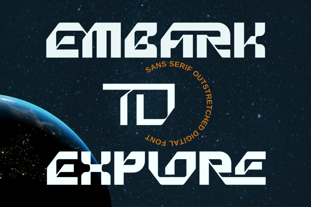 Embark To Explore Demo Font website image