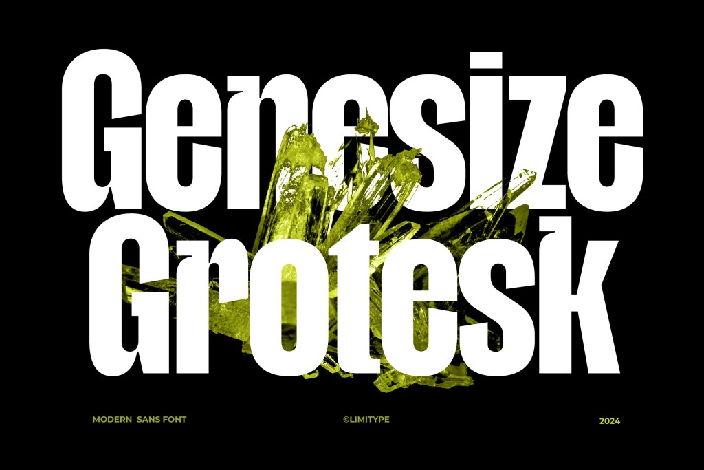 Genesize Grotesk Demo Font website image