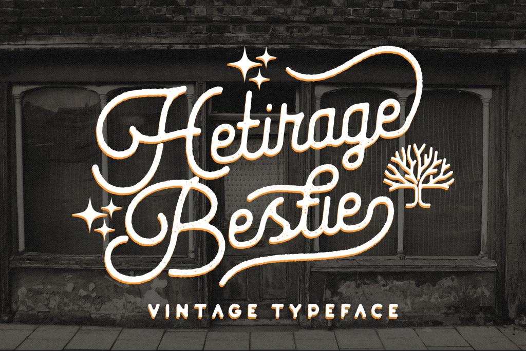 Heritage Bestie Font website image