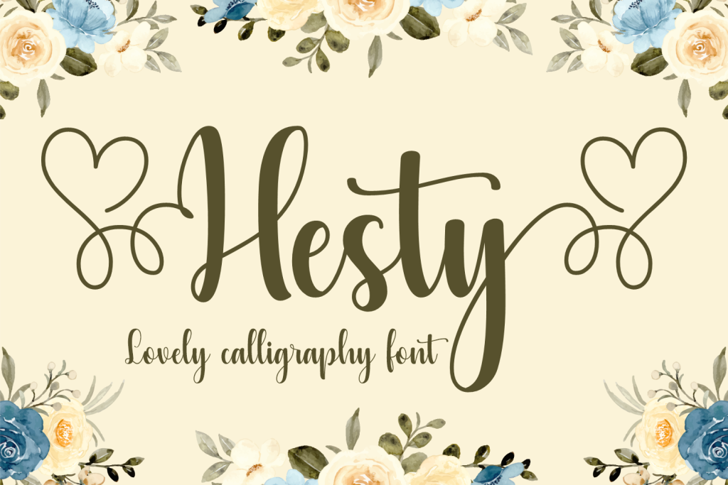 Hesty Font website image