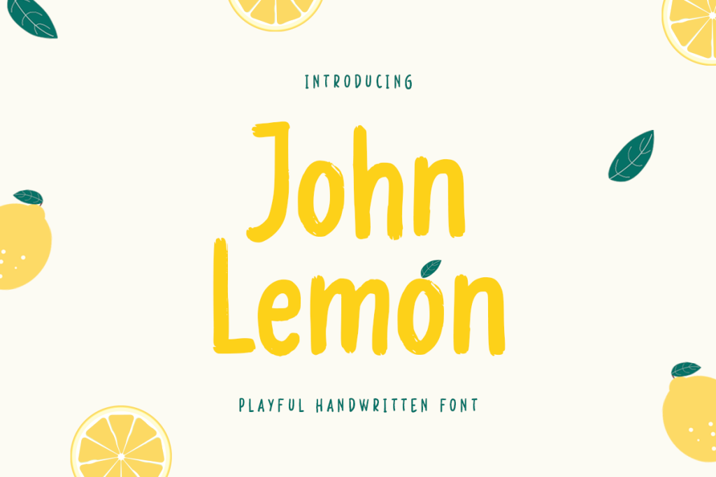 John Lemon Font website image