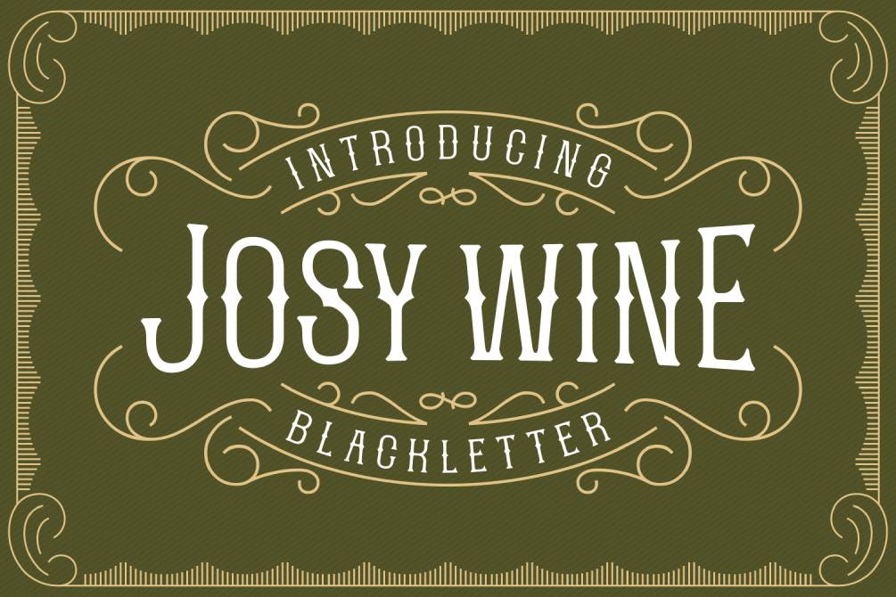 Josy Wine Font website image