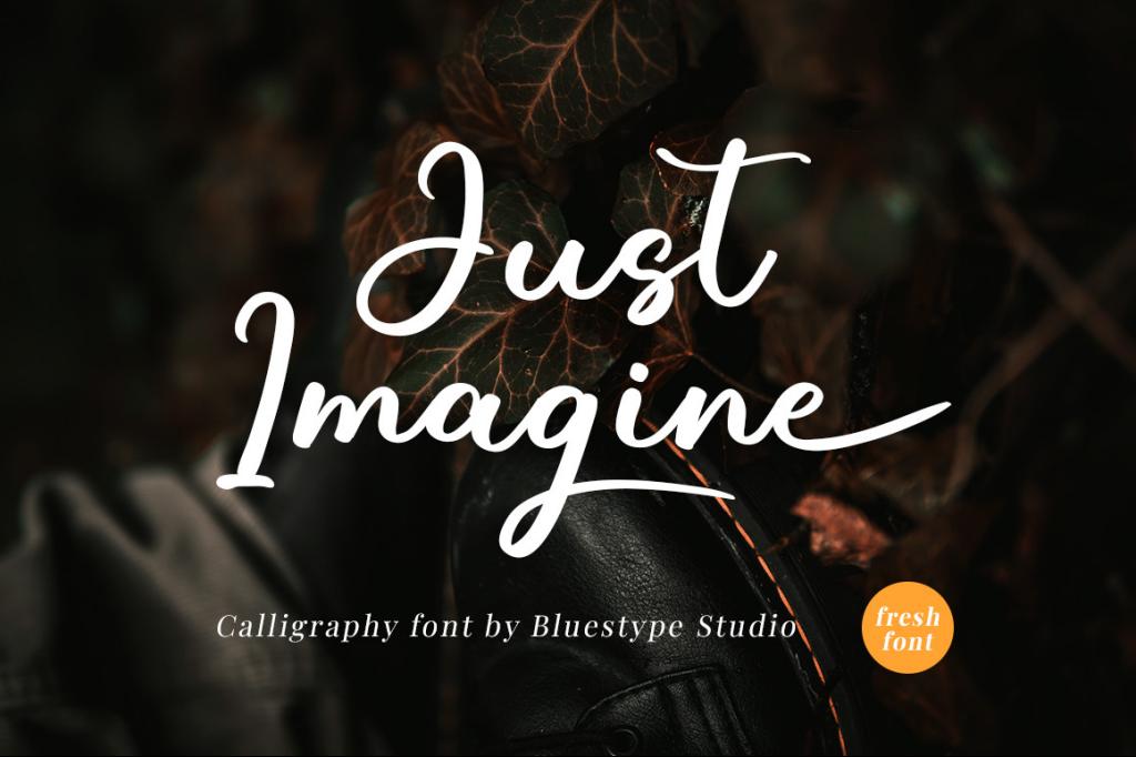 Just Imagine Font website image