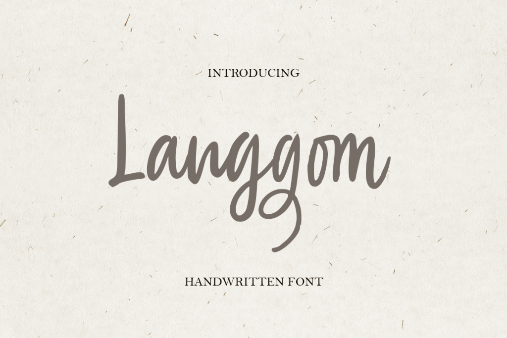 Langgom Font website image