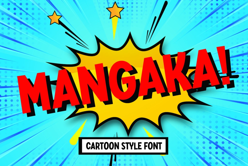 Mangaka Font website image