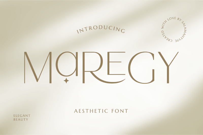 MAREGY Font website image