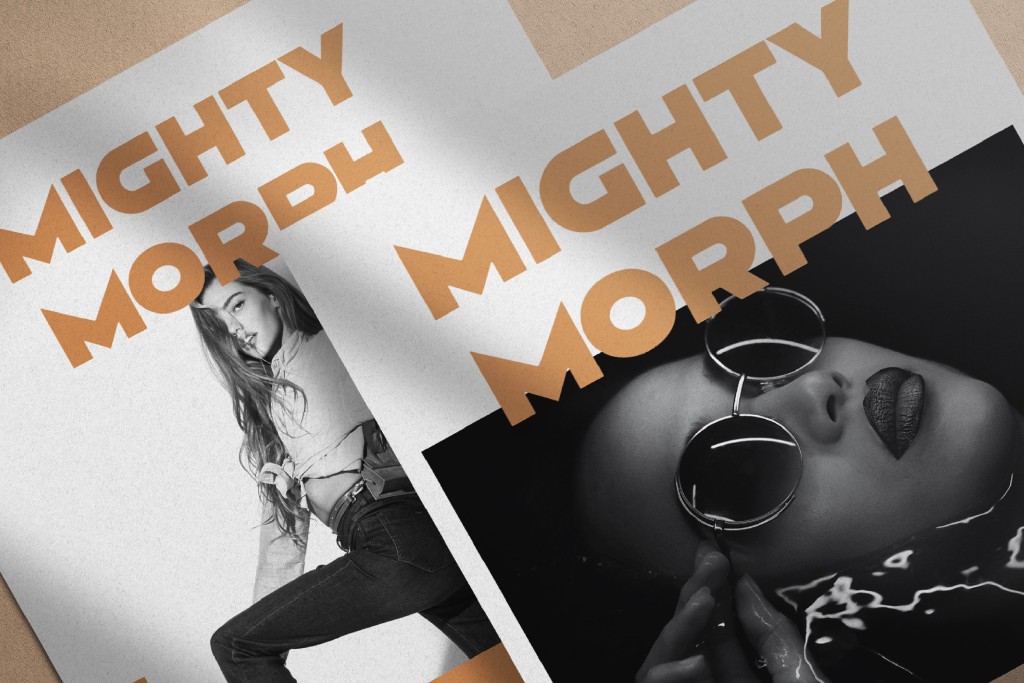 Mighty Morph Font website image