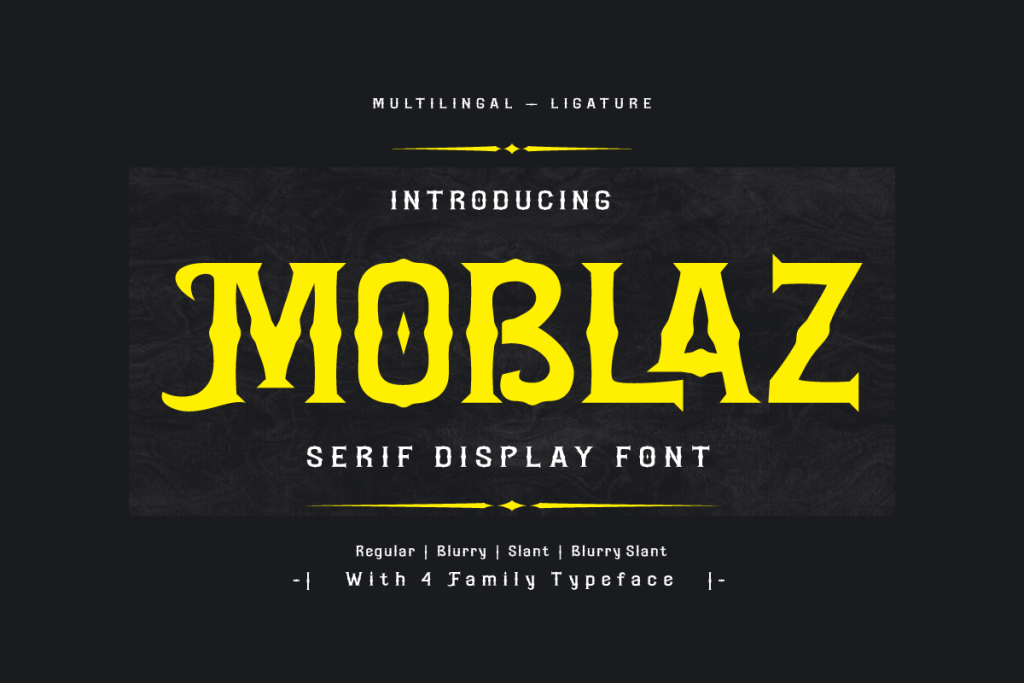 MOBLAZ Trial Font website image