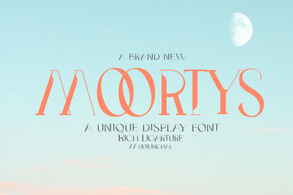 Moortys Font website image