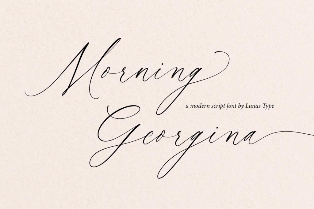 Morning Georgina Font website image