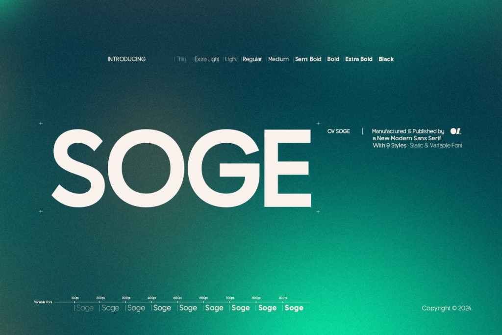 OV Soge Font Family website image