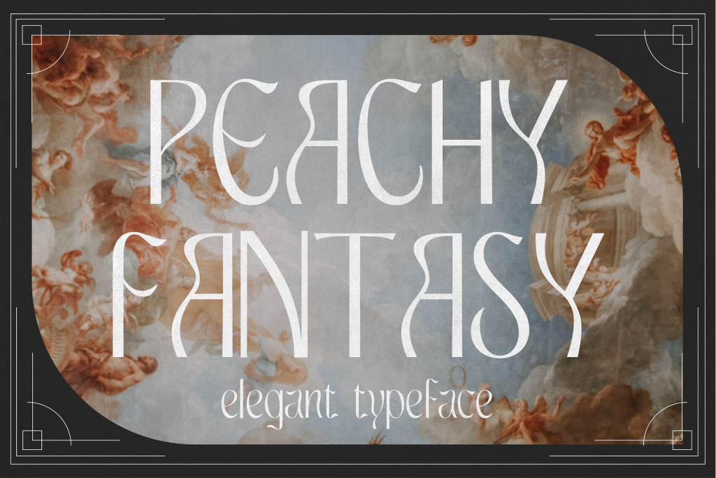 Peachy Fantasy Font website image