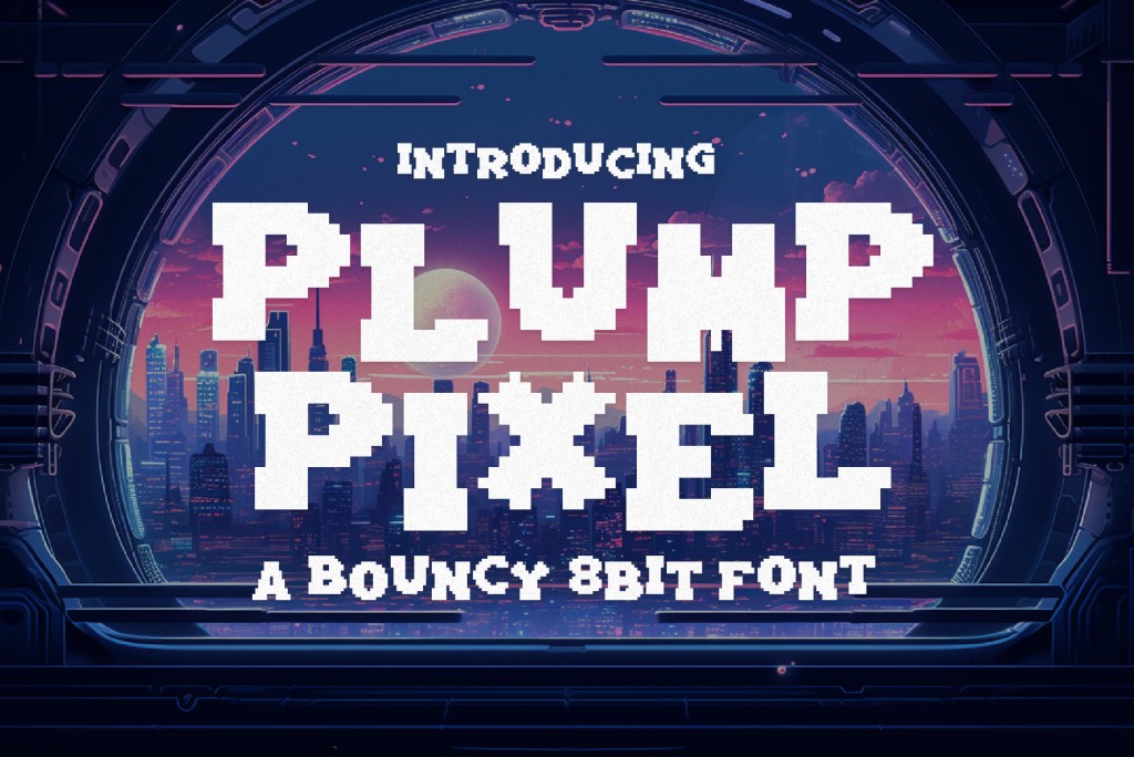 PlumpPixel Font website image