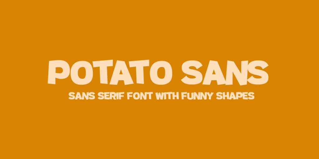 Potato sans Font Family website image