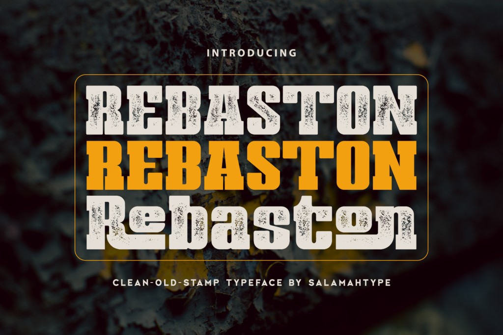 Rebaston Font website image