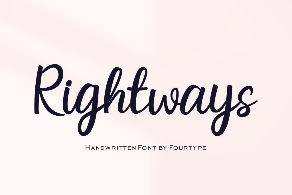 Rightways Font website image