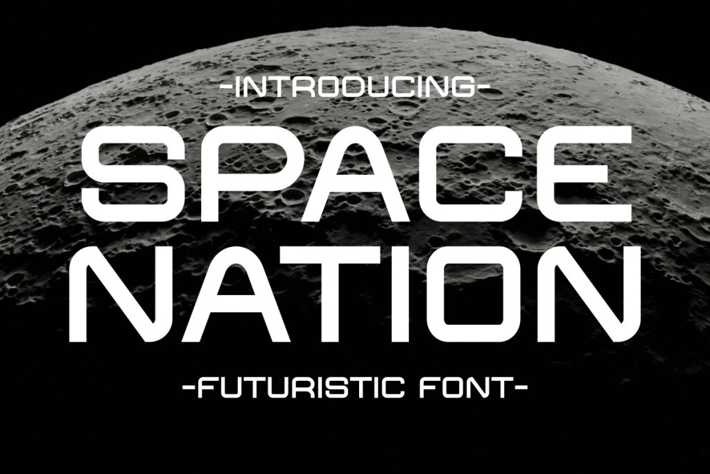 Space Nation Font website image