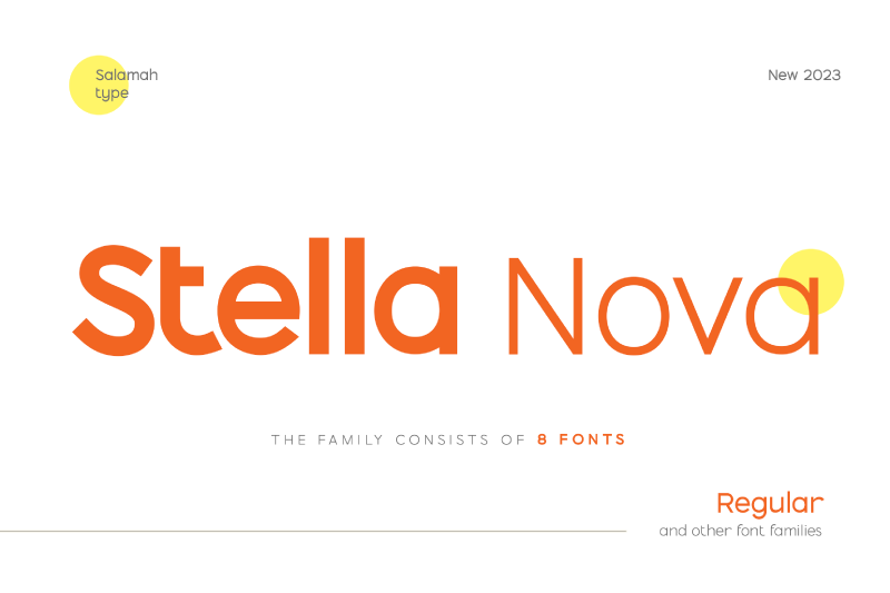 Stella Nova Font Family website image