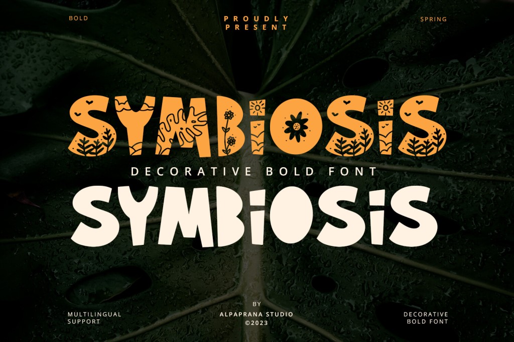 Symbiosis Font website image