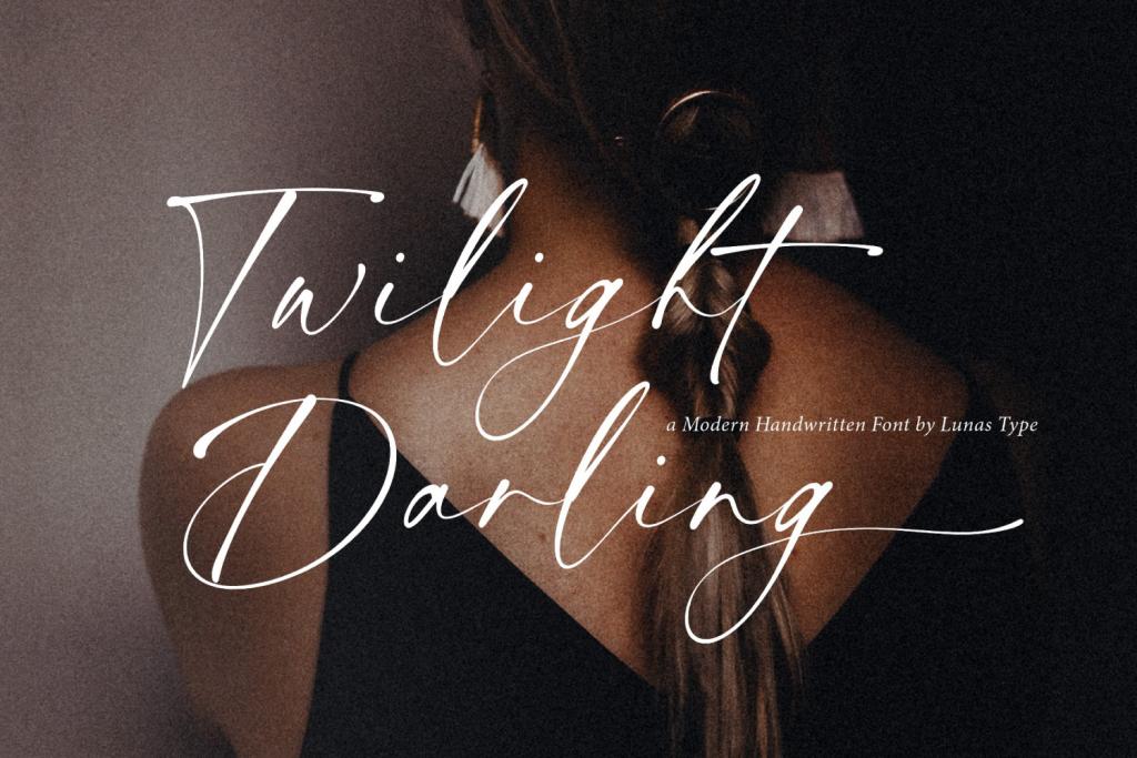 Twilight Darling Font website image