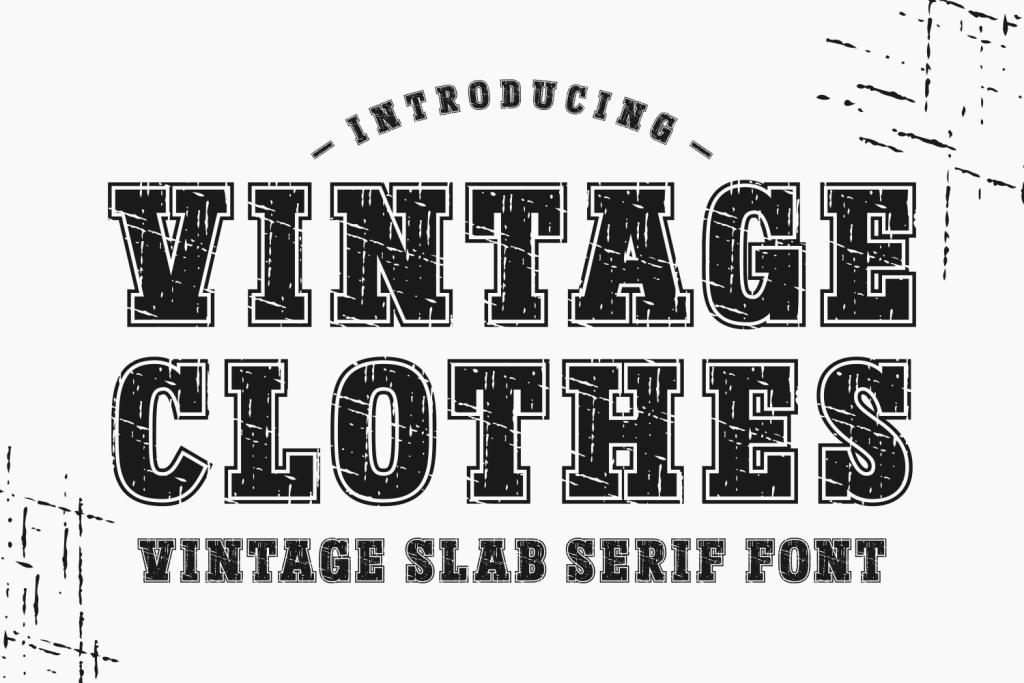 Vintage Clothes Font website image