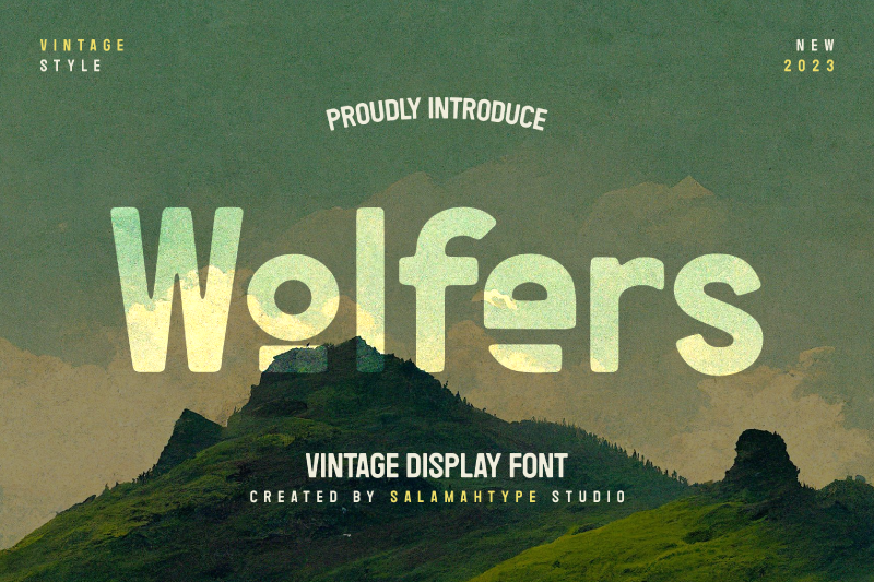 Wolfers Font Family website image
