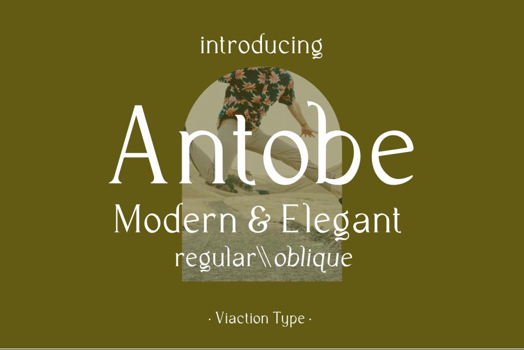 Antobe Font website image