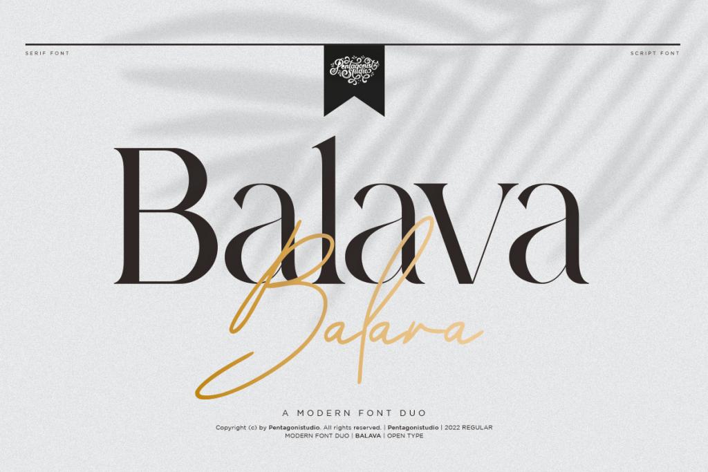 Balava Font Family website image