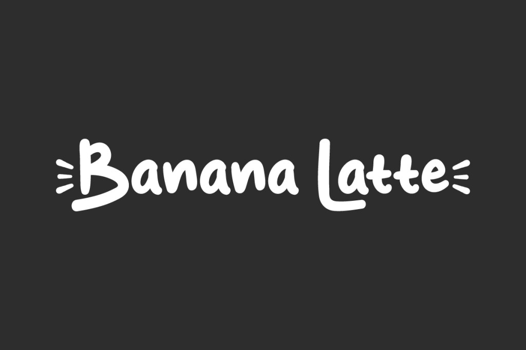 Banana Latte Demo Font website image