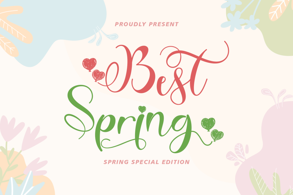 Best Spring Font website image