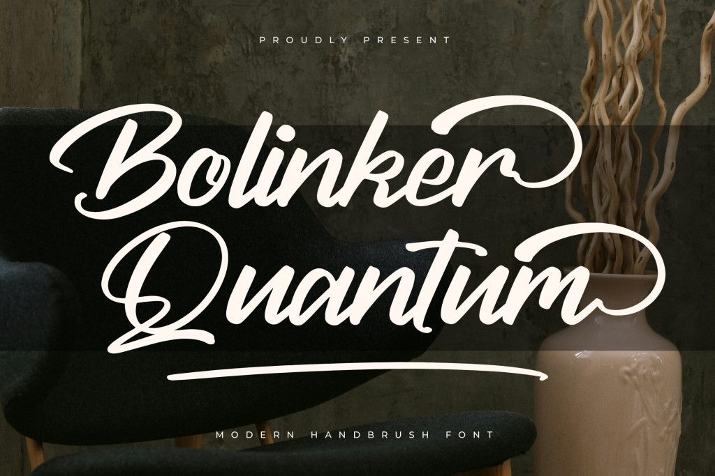 Bolinker Quantum DEMO VERSION Font Family website image