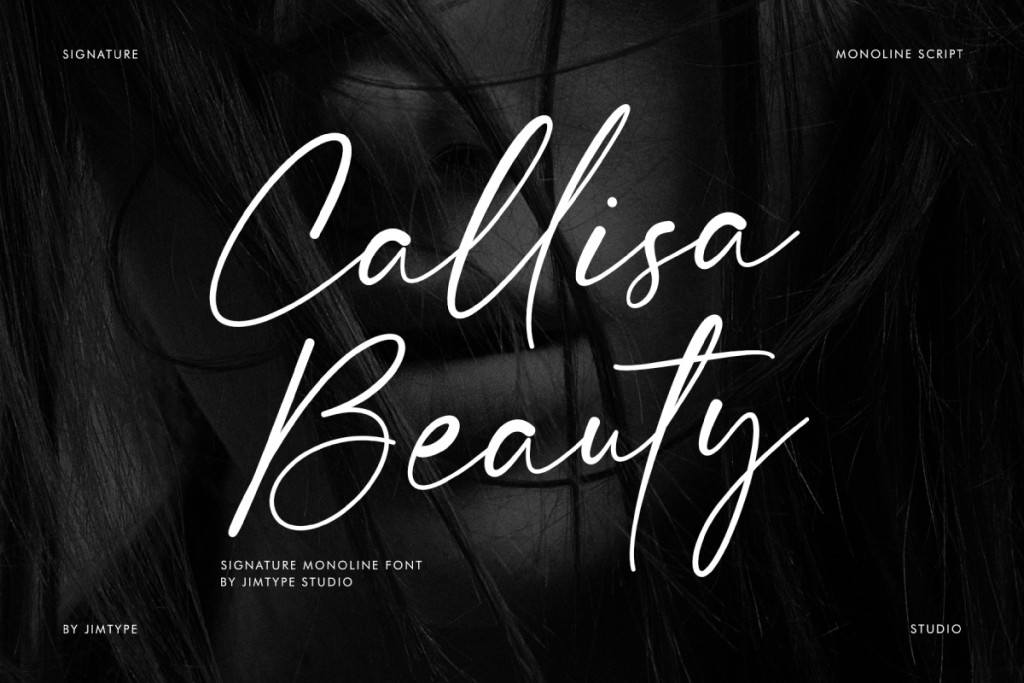 Callisa Beauty DEMO Font website image