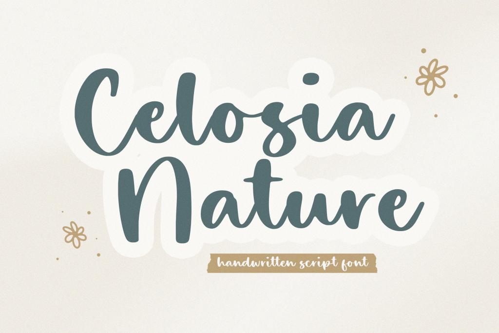 Celosia Nature Font website image