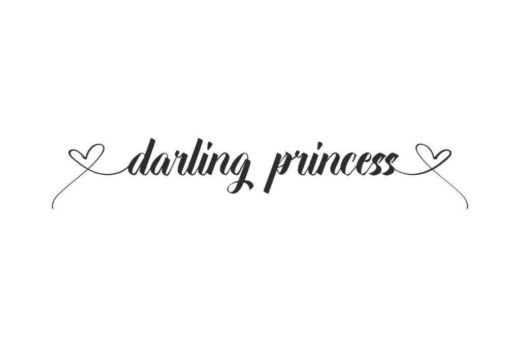 Darling P Demo Font website image