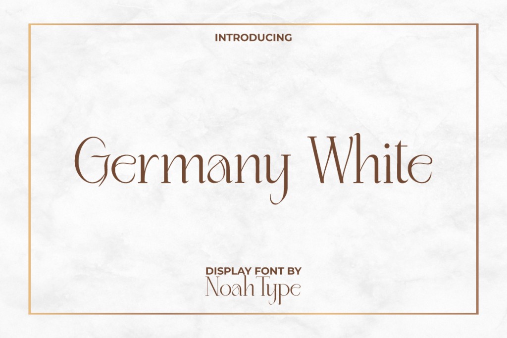 Germany White Demo Font website image