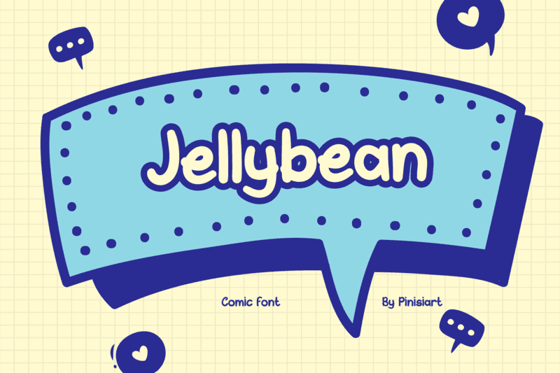Jellybean Font website image
