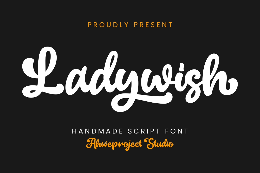 Ladywish Font website image