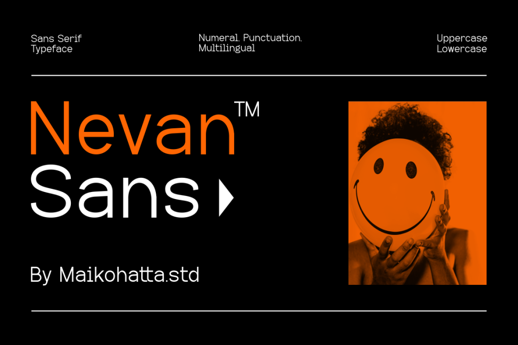 NEVAN SANS Font website image