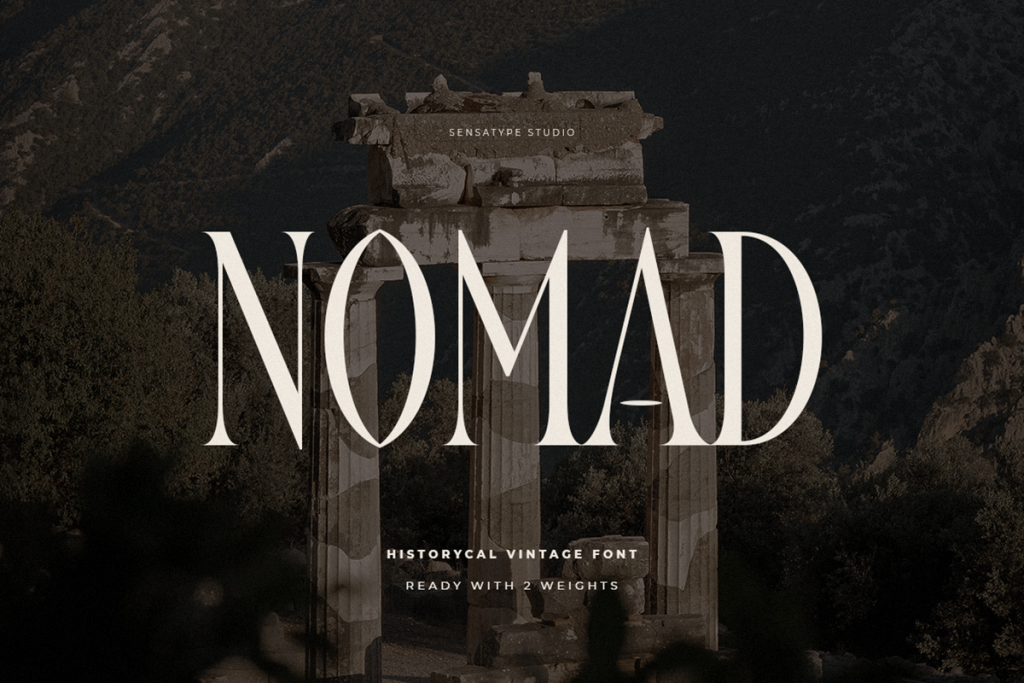 Nomad Font website image