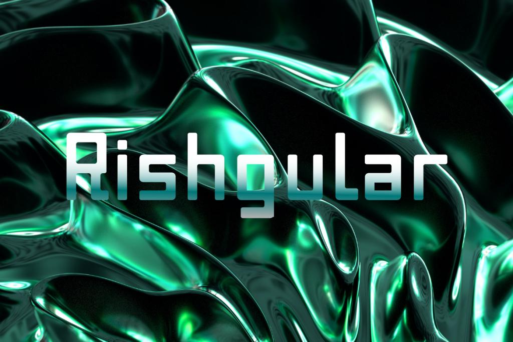 rishgular try Font website image