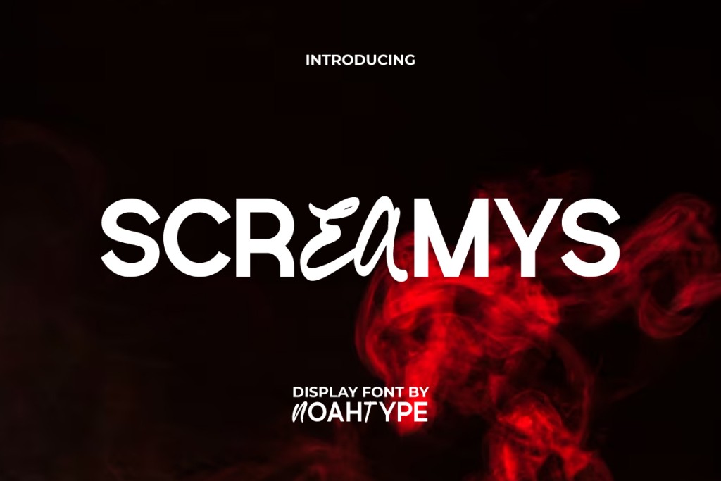 Screamys Demo Font website image