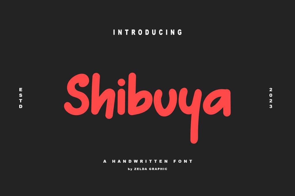 Shibuya-Personal Use Font website image