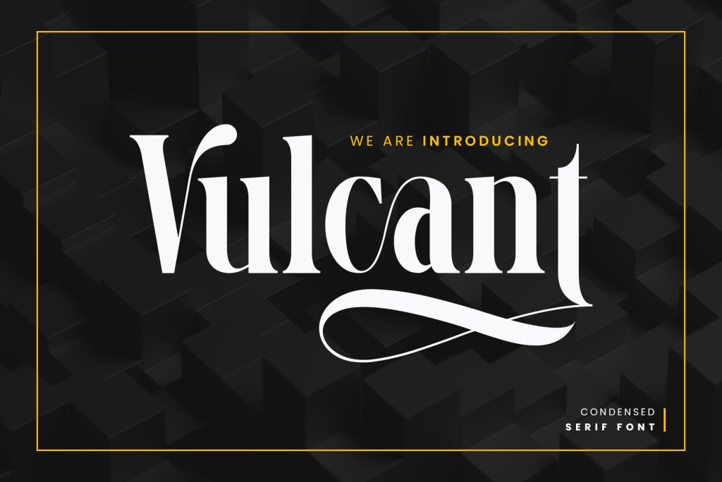 Vulcant Font website image