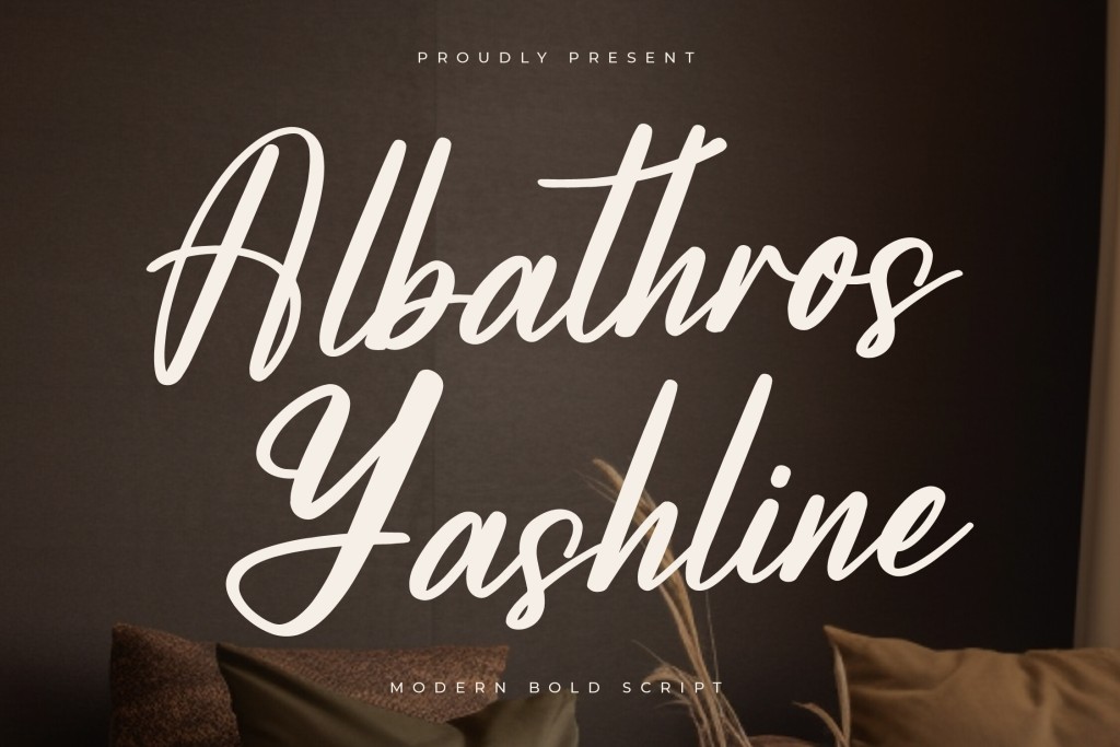 Albathros Yashline DEMO VERSION Font Family website image