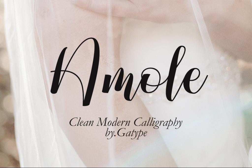 Amole Font website image