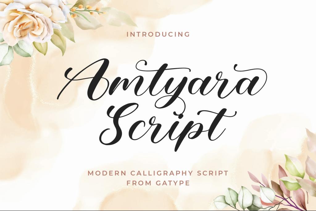 Amtyara Script Font website image