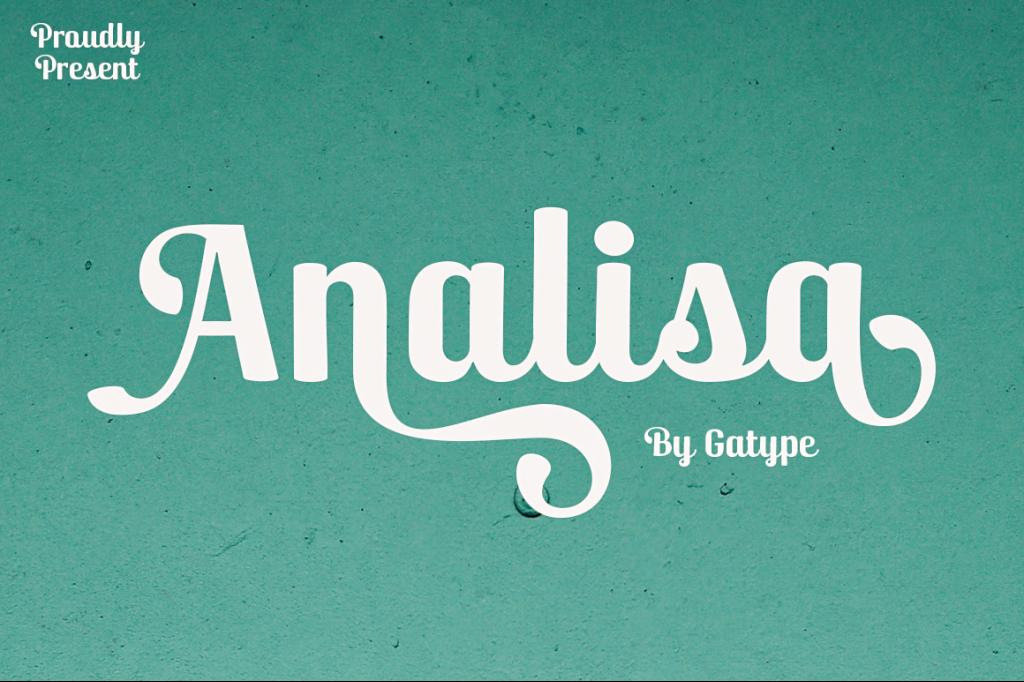 Analisa Font website image