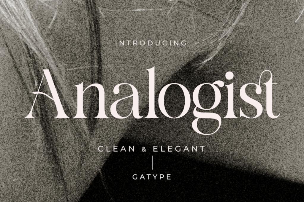 Analogist Font website image